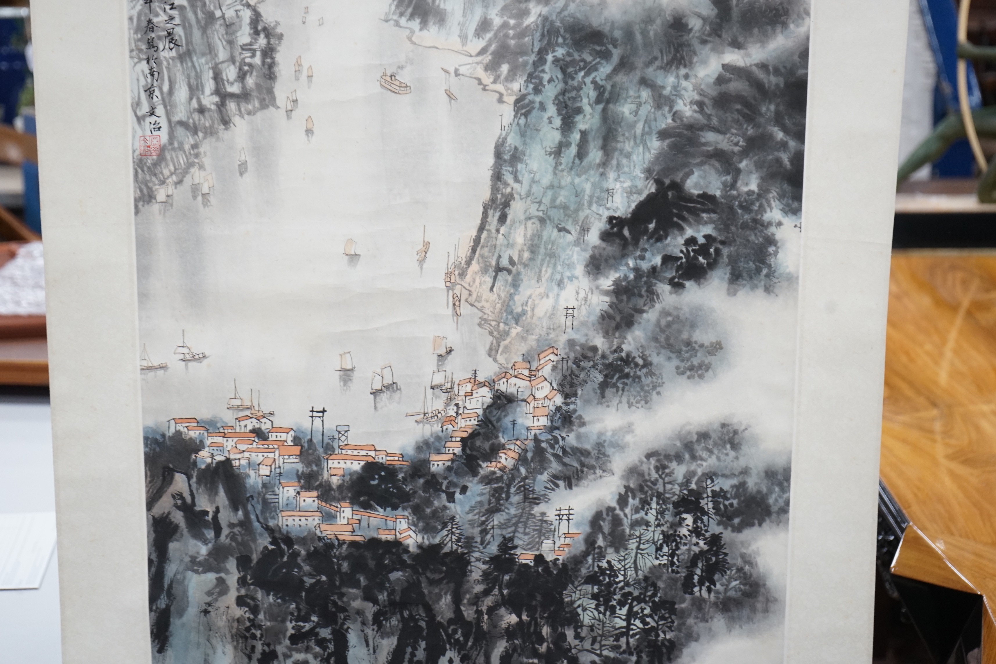 Two Chinese scroll paintings